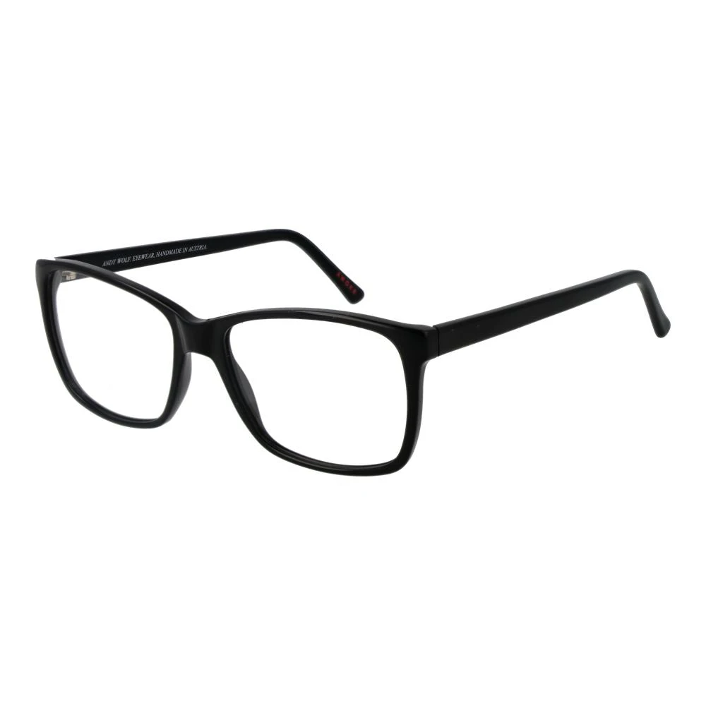 Andy Wolf Unisex Black Glasses, One Size, Rectangle Optical Frames