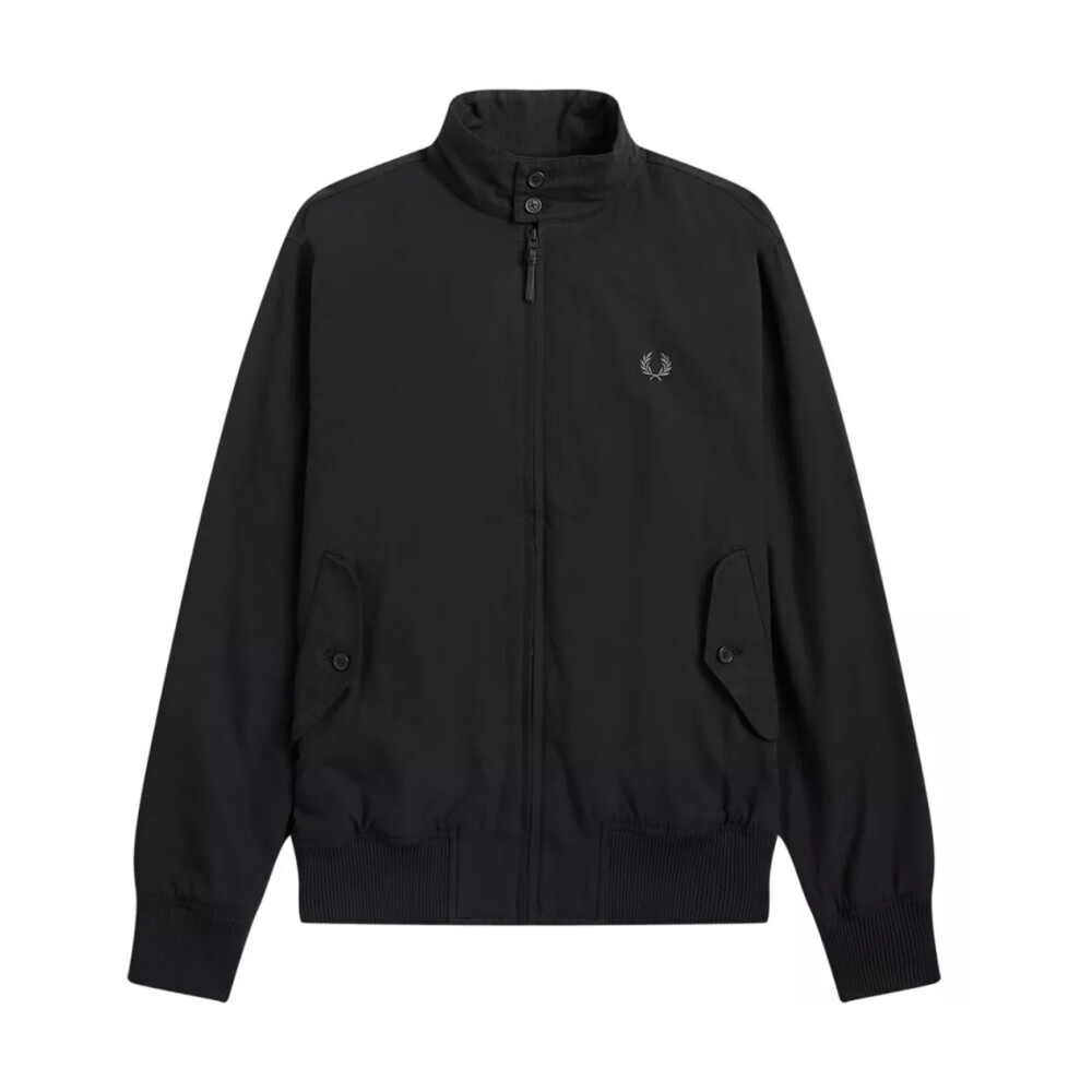 Classic Harrington Jacket Black Fred Perry Light Jackets Miinto