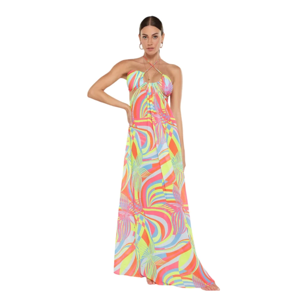 F**k Lange Jurk Multicolor Dames