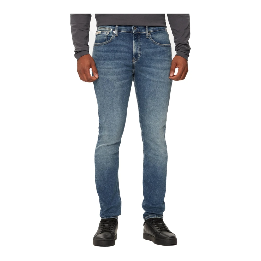 Calvin Klein Skinny Fit Jeans Blauw Tapered Blue Heren