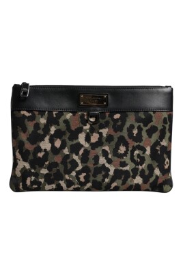 leopard-jacquard-print-logo-plaque-pouch-bag