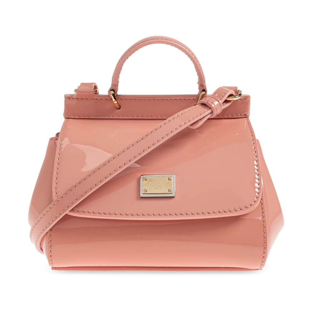 Dolce & Gabbana Unisex Roze Tassen One Size, Leer, Sicily Handbag