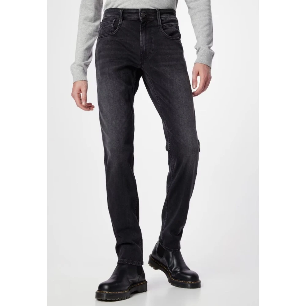 Replay Heren Logato Jeans Black Heren