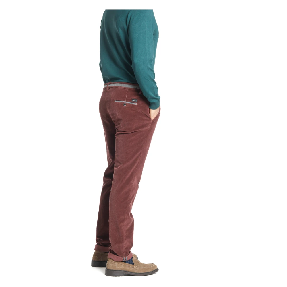 Mason's Bordeaux Slim-Fit Chinos Red Heren