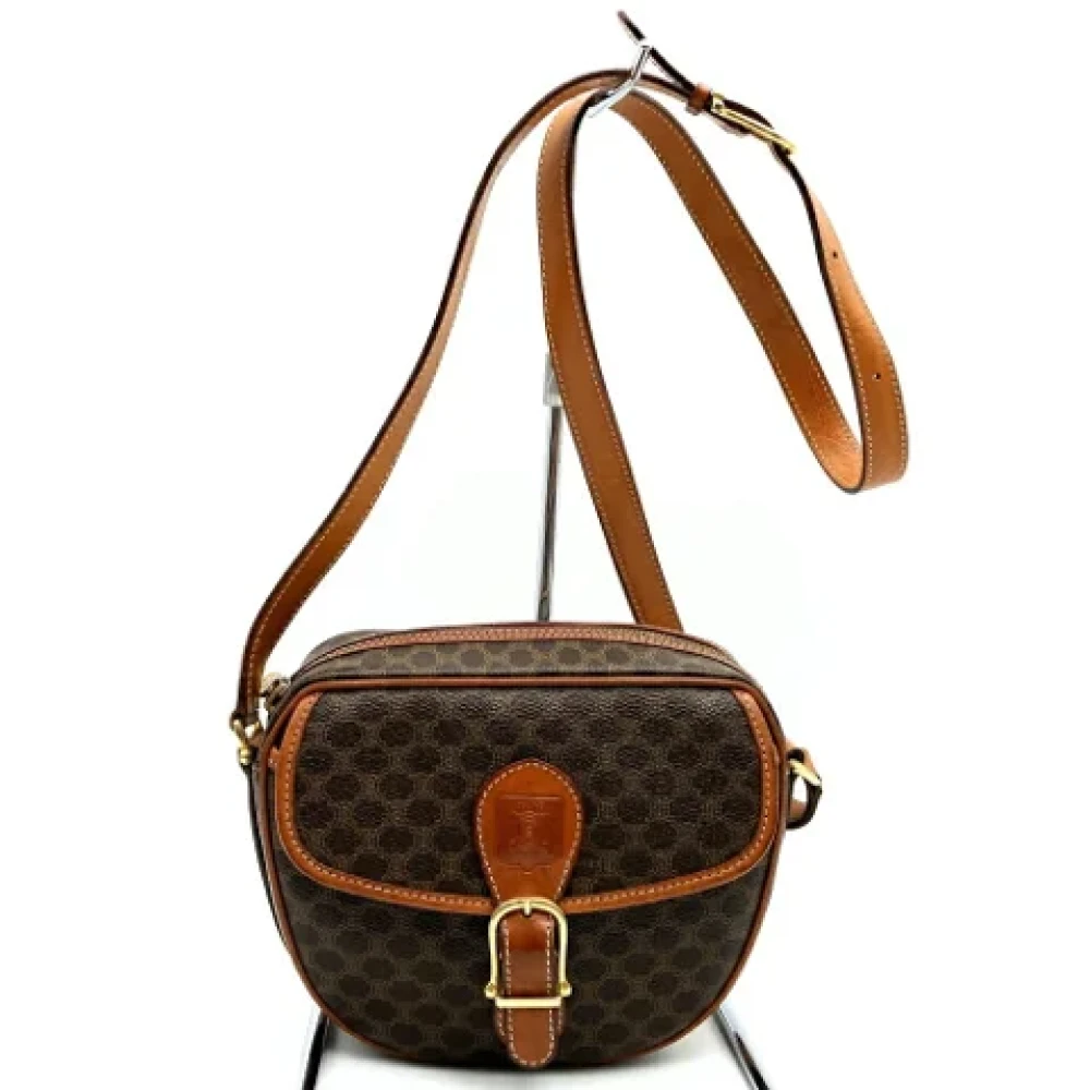 Celine Vintage Pre-owned Leather celine-bags Brown Dames