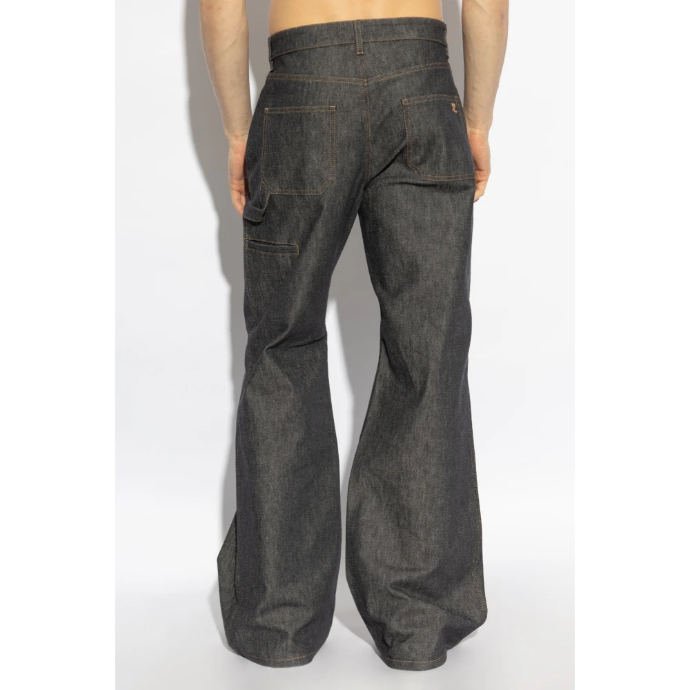 Courrèges Straight leg jeans Gray Heren