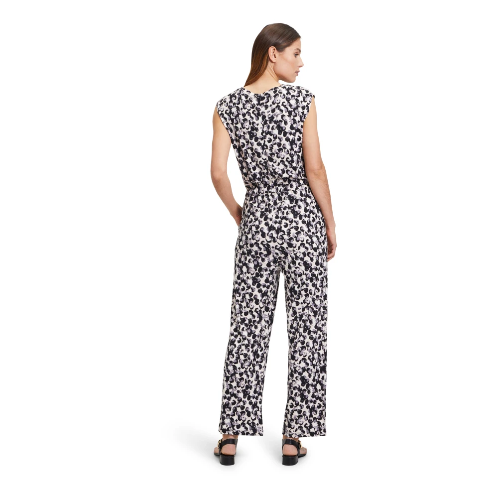 Betty & Co Mouwloze Jumpsuit met Ronde Halslijn Multicolor Dames