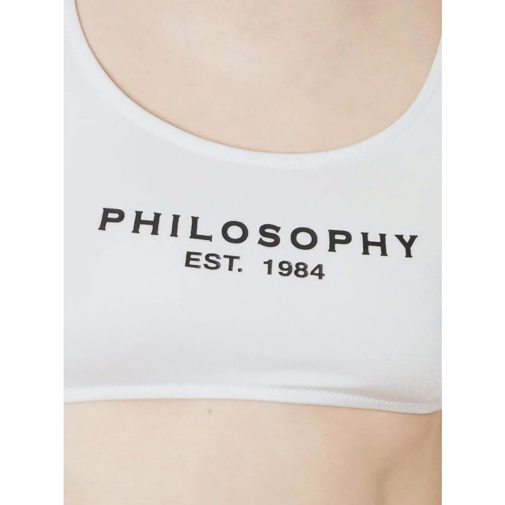 Philosophy di Lorenzo Serafini Witte Sea Kleding Bikini met Bedrukte Top White Dames