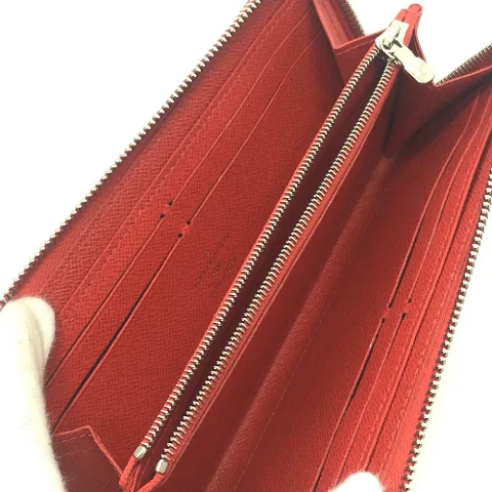 Louis Vuitton Vintage Pre-owned Leather wallets Red Dames
