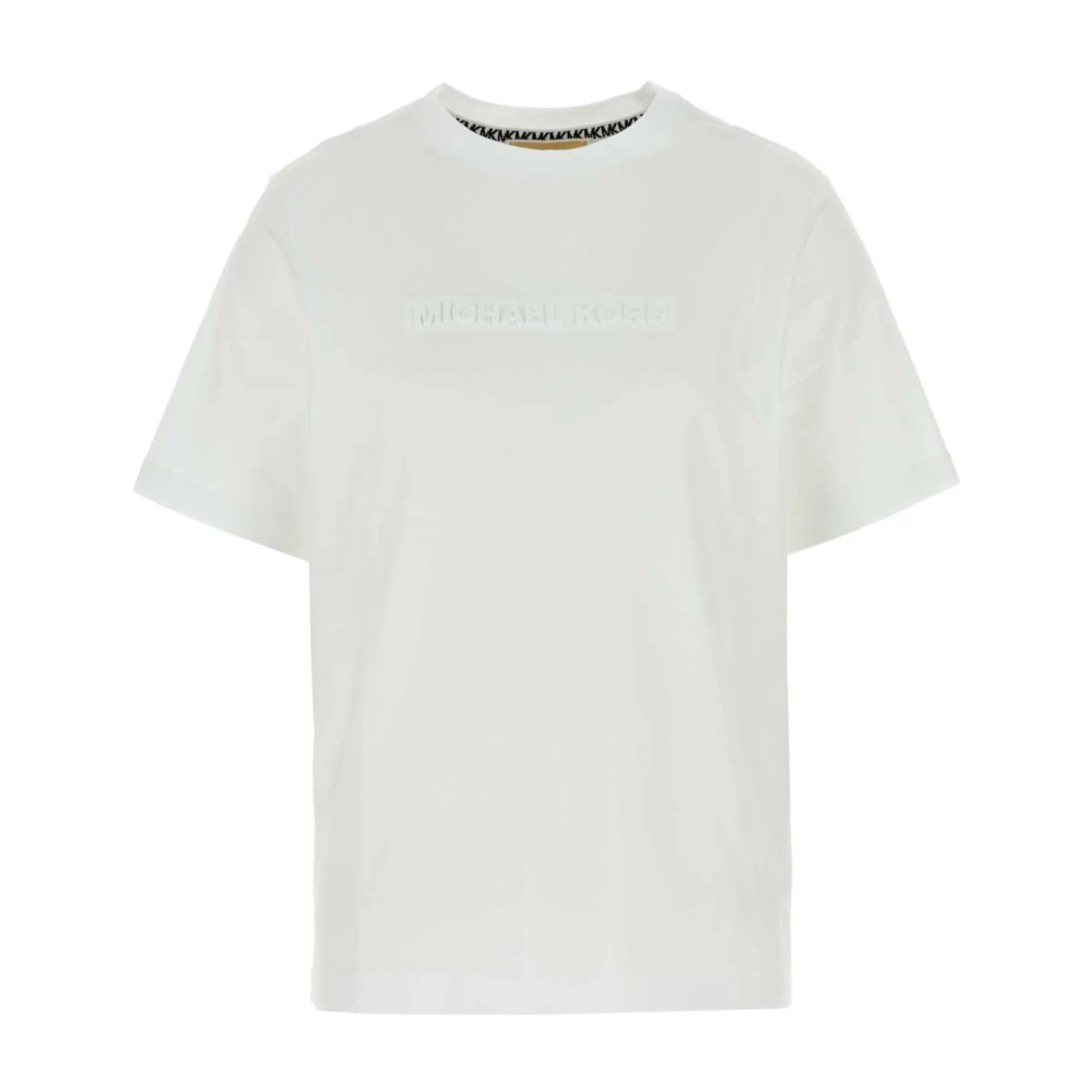 Michael Kors Klassiek Wit Katoenen T-shirt White Dames