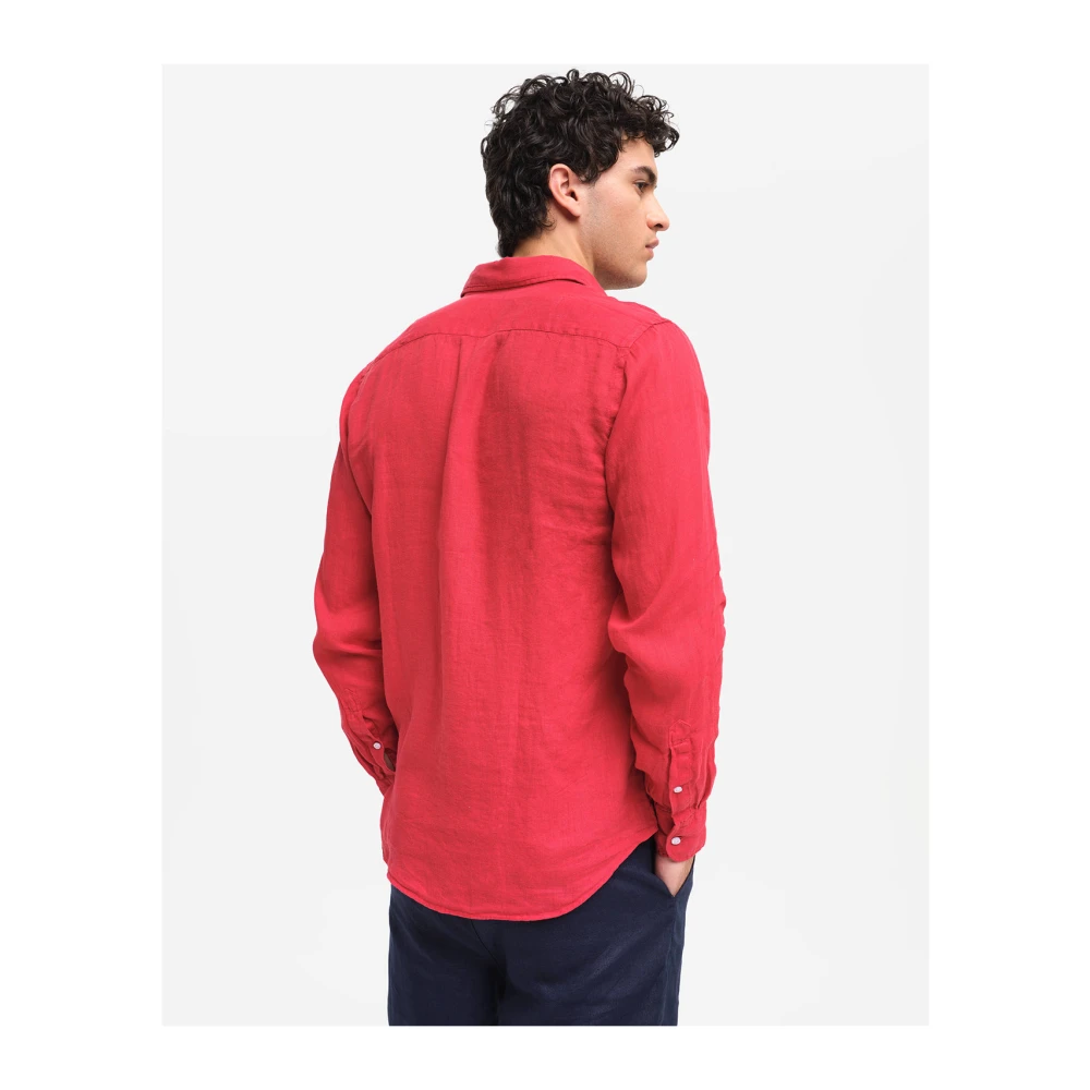 Peninsula Linnen Capri Overhemd Red Heren