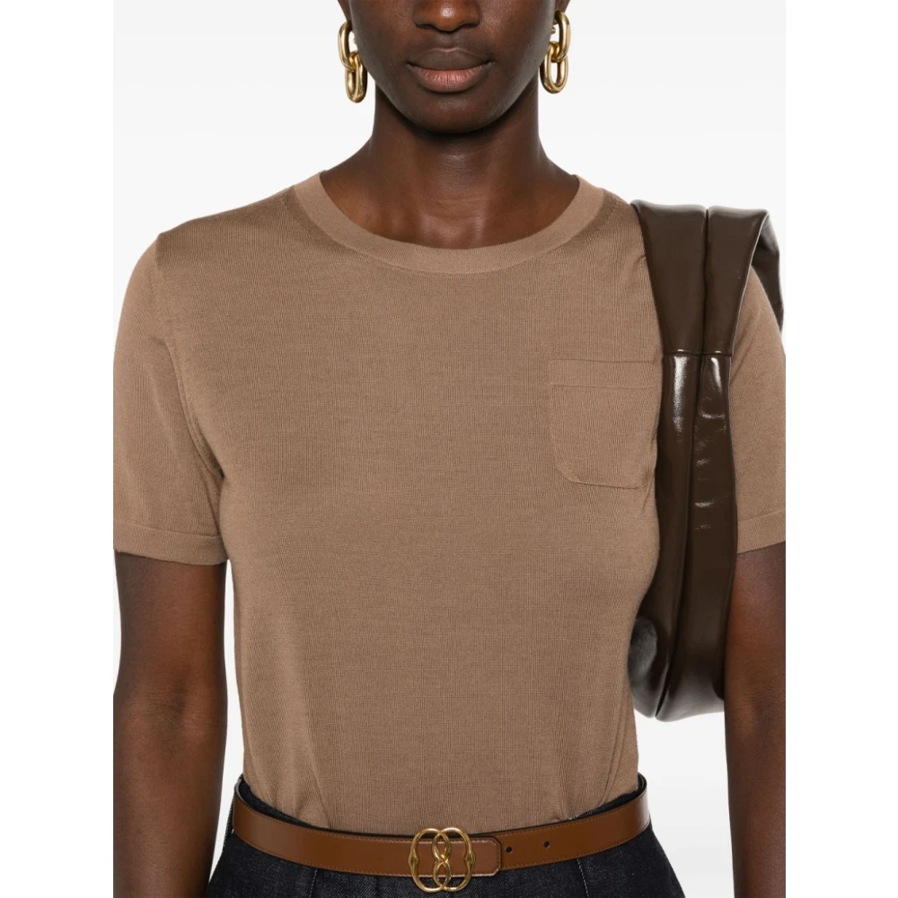 Max Mara Gebreide trui Egidio 004 Brown Dames