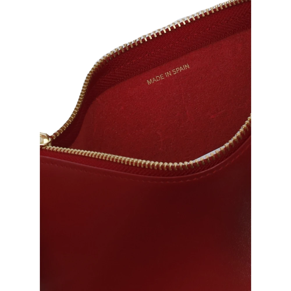 Comme des Garçons Rode leren Pochette tas Red Unisex