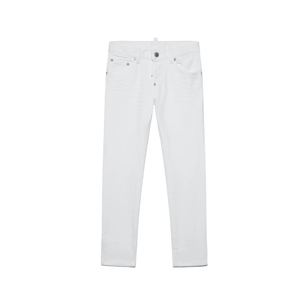 Dsquared2 Boys White Classic Denim Jeans - Jeans - 16 Y - Kids