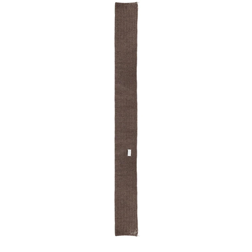 Maison Margiela Herr Brun Accessoarer One Size, Bomull, Ull- Och Bomullsmix Scarf
