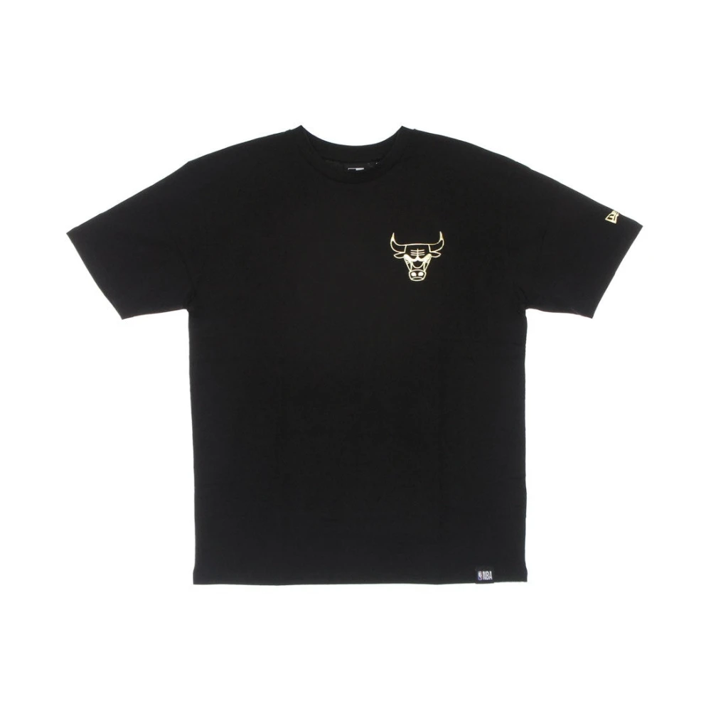 New era Chicago Bulls Metallic Print Tee Black Heren