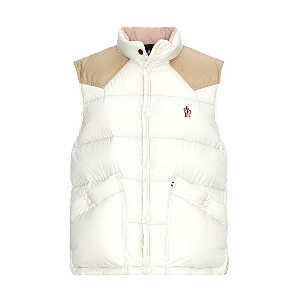 Moncler - Jackets > Vests - Beige - Moncler - Modalova