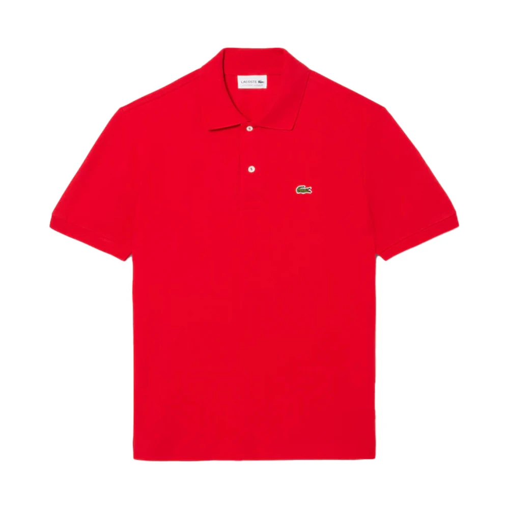 Lacoste Slim Fit Katoenen Polo Shirt (Rood) Red Heren
