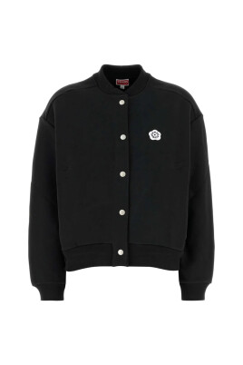 black-logo-print-snap-button-jacket