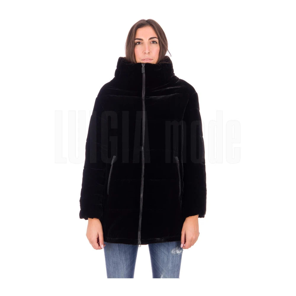 Aspesi Conchiglietta Stijl Winterjas Black Dames