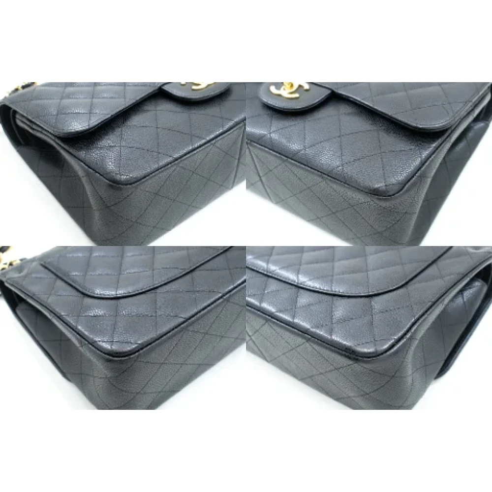 Chanel Vintage Pre-owned Leather shoulder-bags Black Dames