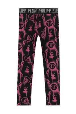 Logo-utsmyckade leggings