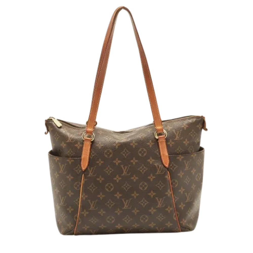 Louis Vuitton Vintage Tweedehands Bruine Canvas Louis Vuitton Crossbody Tas  White Dames 