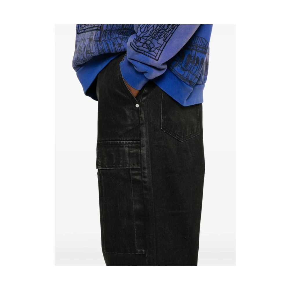 Who Decides War Gewaxte Cargo Broeken in Steenkool Black Heren