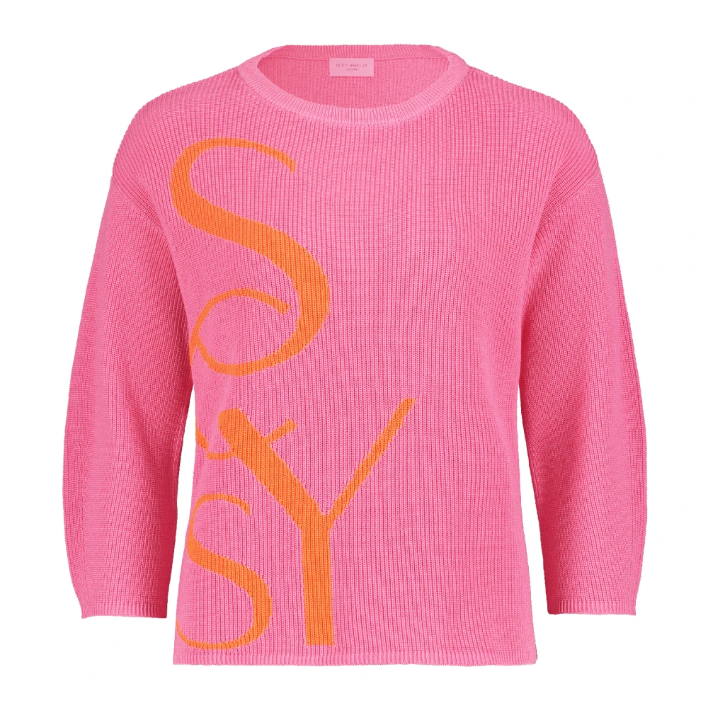 Betty Barclay Round-neck Knitwear Pink Dames