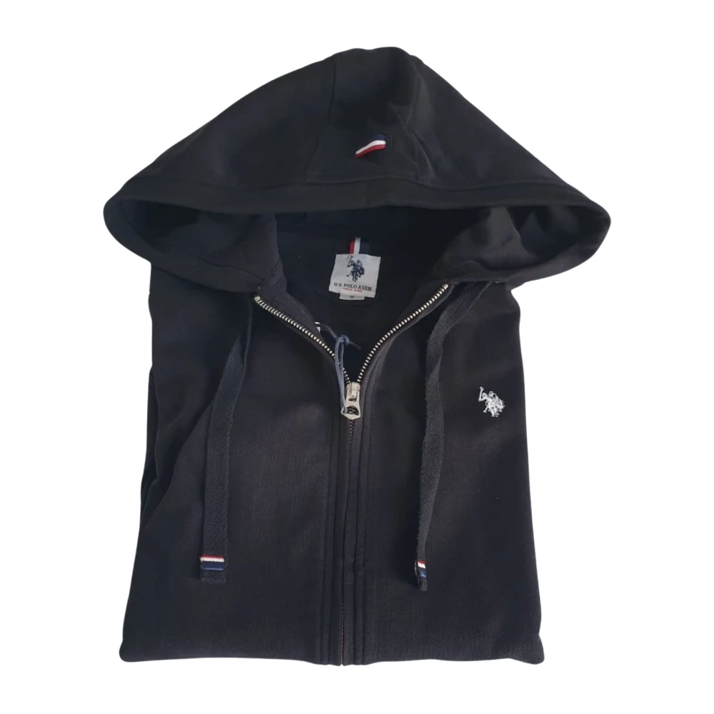 U.s. Polo Assn. Men's Black Zip-Throughs, 2XL, Full Zip Con Cappuccio
