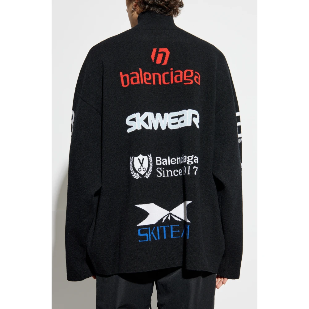 Balenciaga Wollen coltrui uit de Skiwear collectie Black Heren