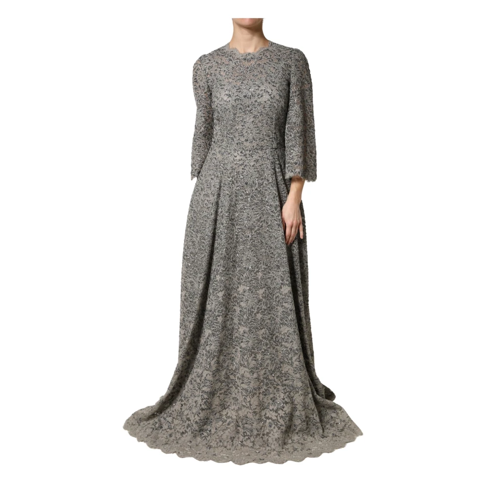Dolce & Gabbana Women's Gray Gowns, L, Mermaid Dress