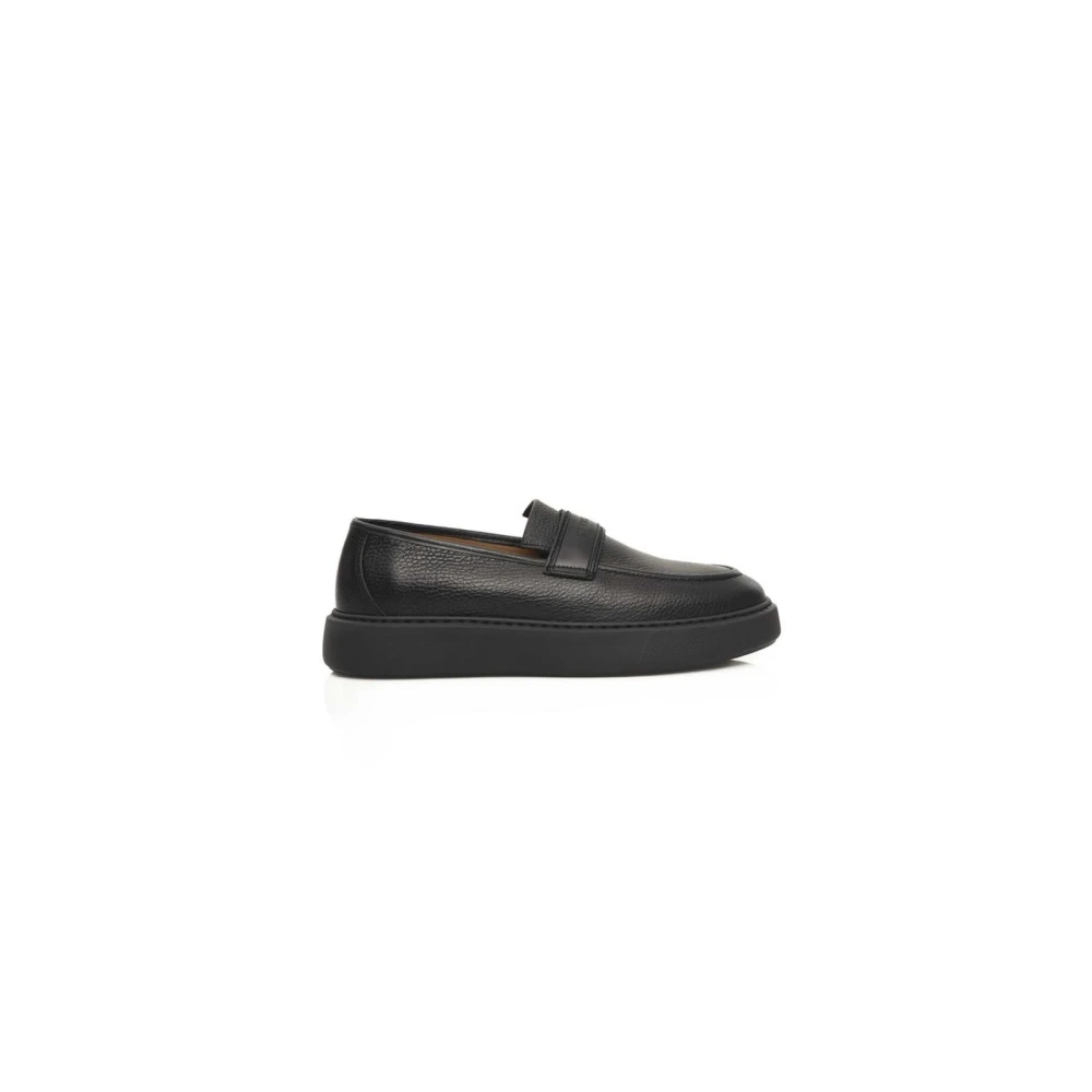 Cerruti 1881 Men's Black Elegant Cowhide Leather Loafer