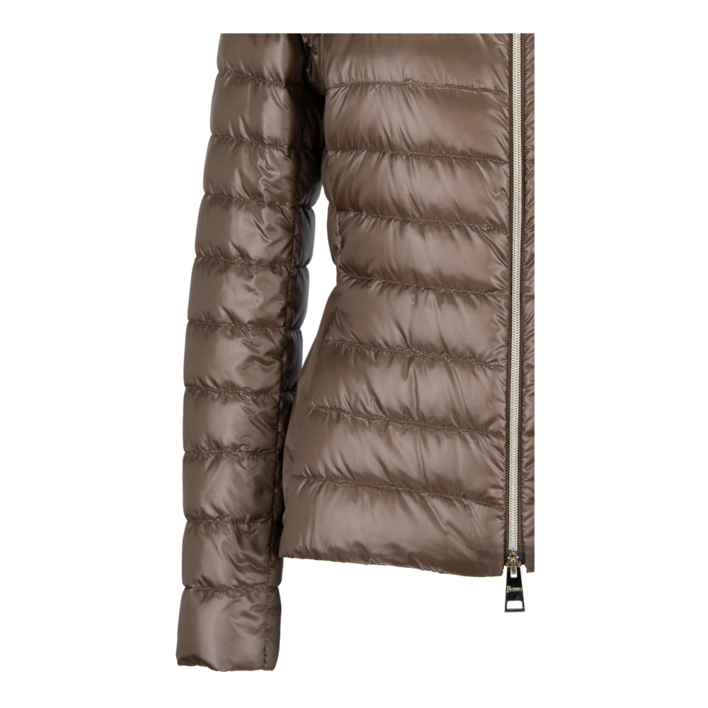 Herno Kort donsjack met dubbele ritssluiting Brown Dames