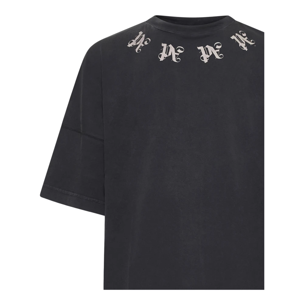 Palm Angels Stijlvolle T-shirts en Polos Black Heren