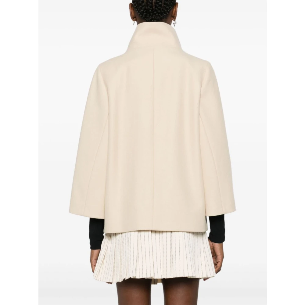 Fay Witte Wollen Jas White Dames