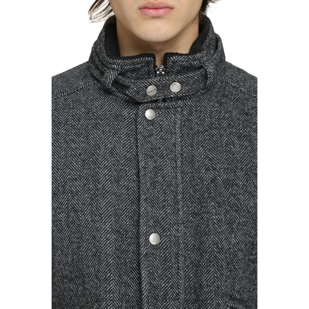 Isabel marant Peter Wool Bomber Jack Gray Heren
