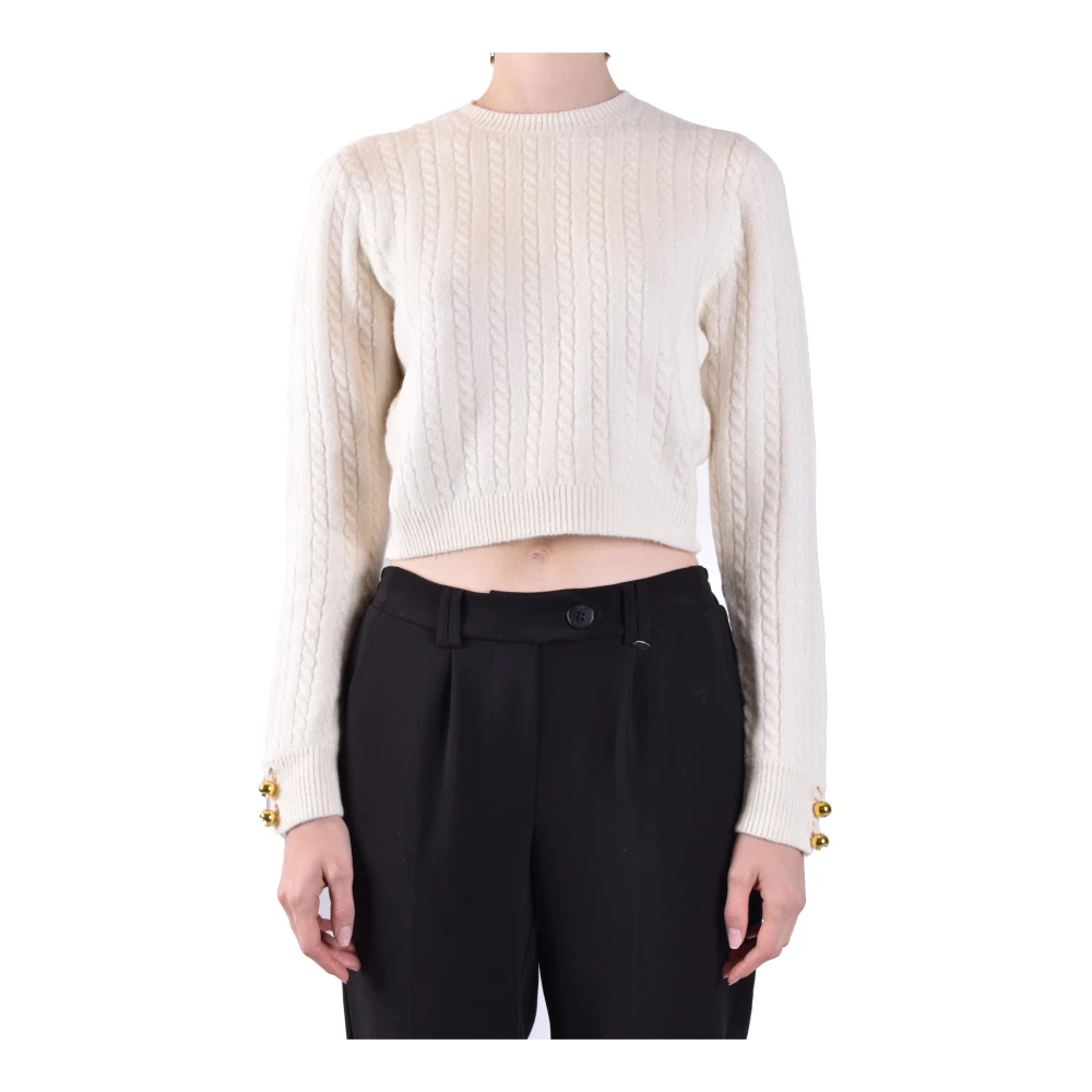 Chiara Ferragni Collection Witte Off Sweater voor Dames Aw23 White Dames