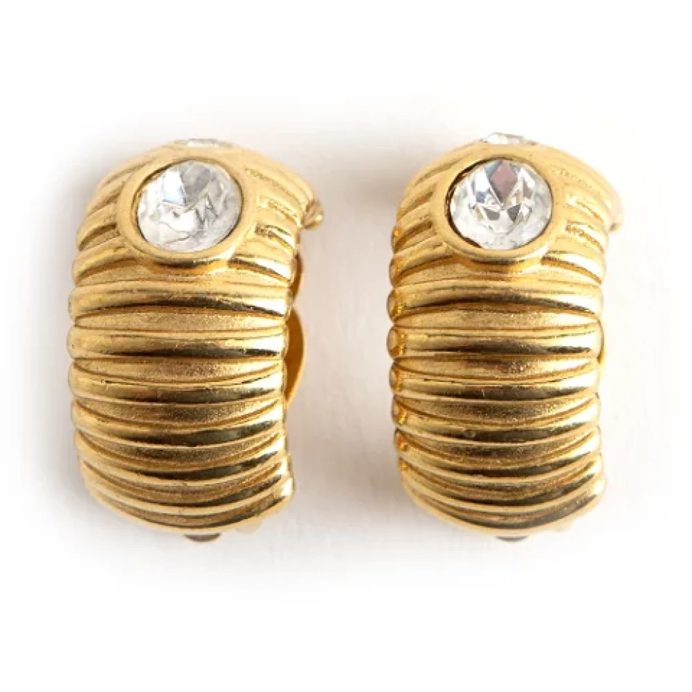 Givenchy Pre-owned Metal earrings Geel Dames