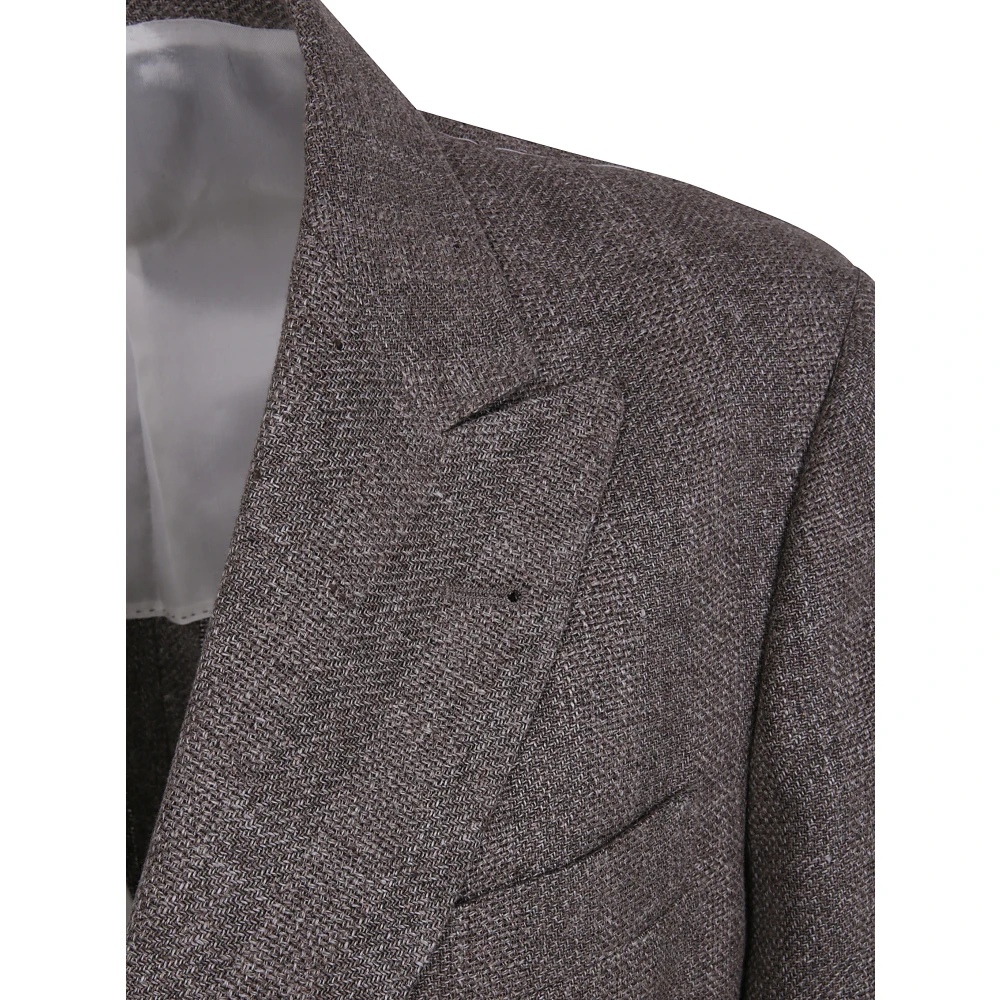 BRUNELLO CUCINELLI Klassieke Herenjas Brown Heren