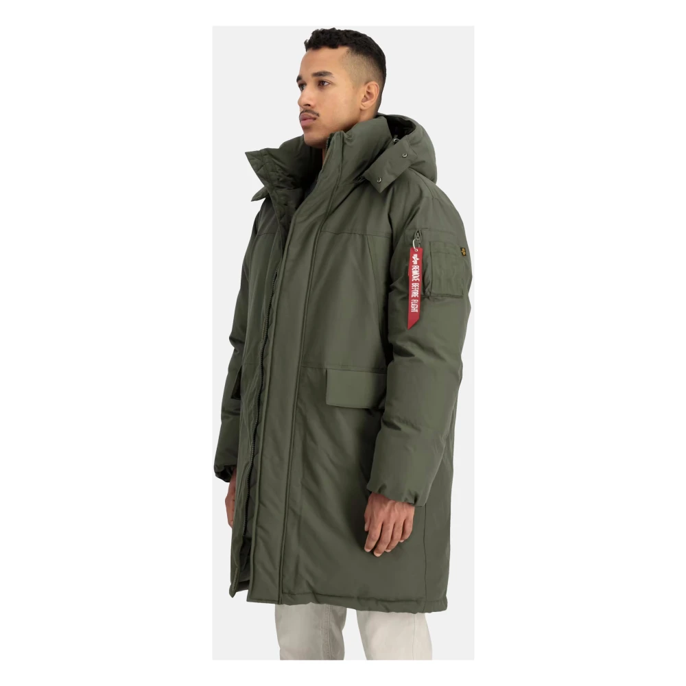 alpha industries Gevoerde Parka Jas Green Heren