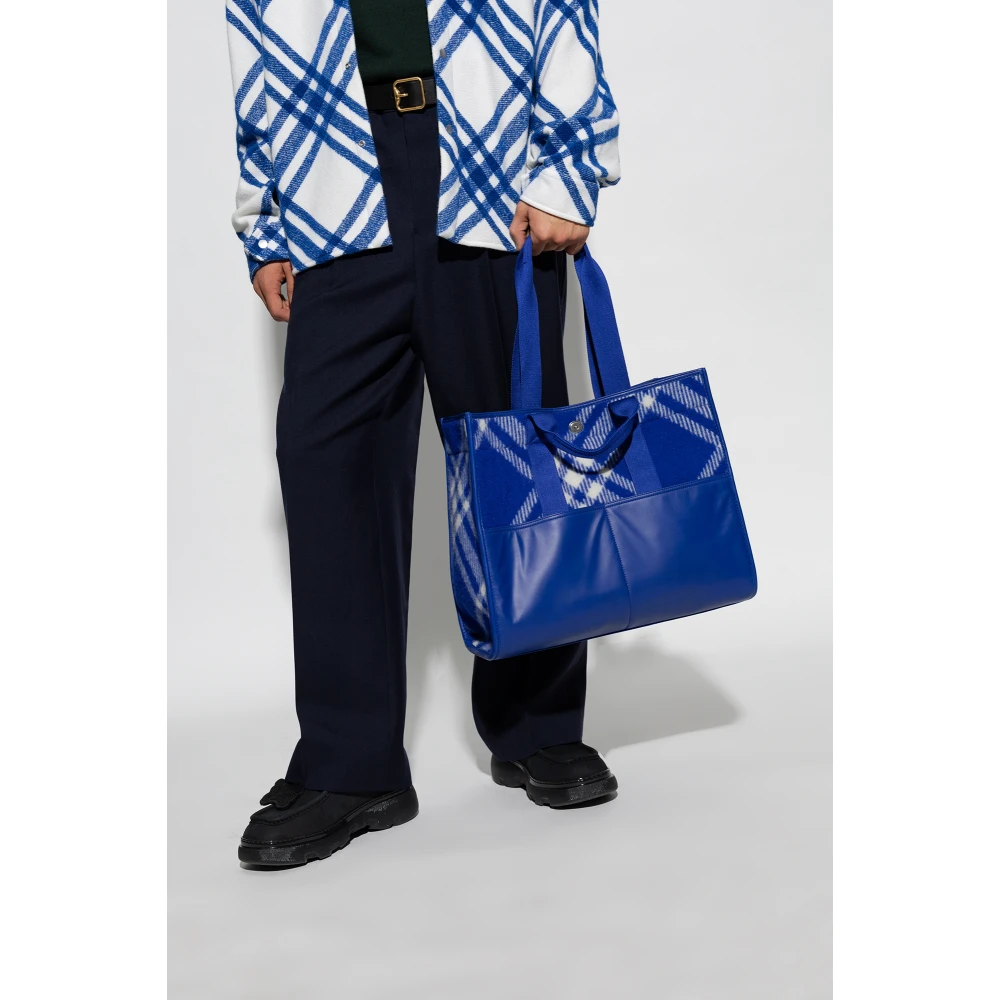 Burberry Shopper tas Blue Heren