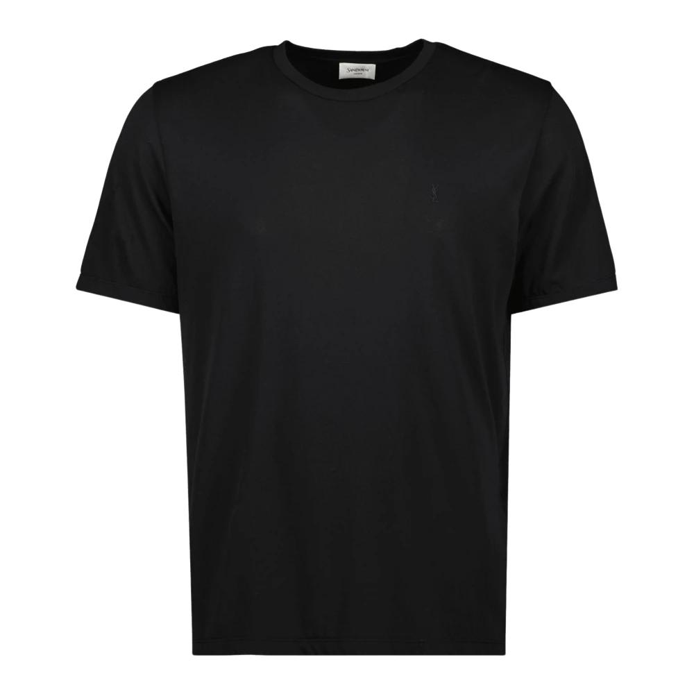Saint Laurent Men's Black Cassandre T-Shirt