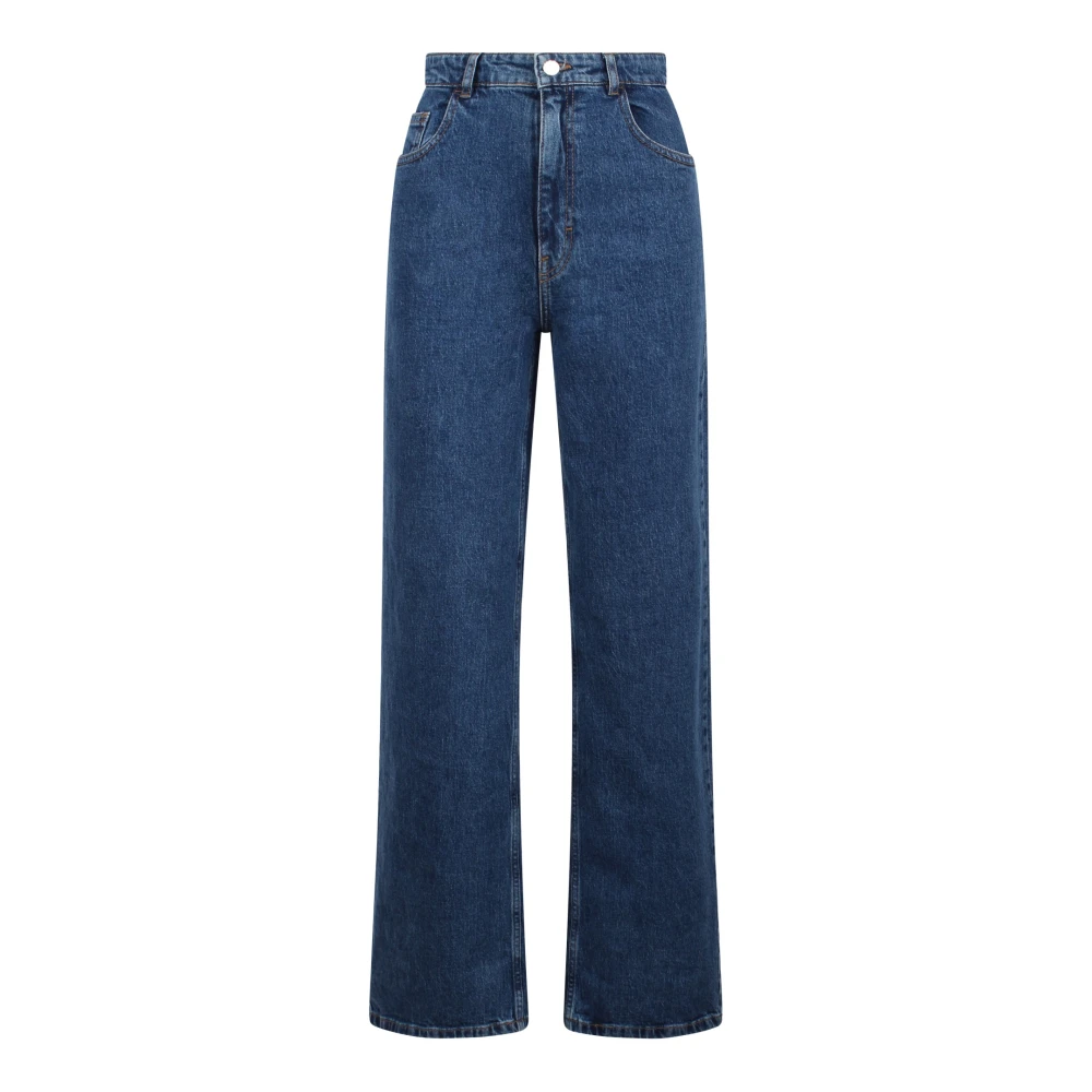 BAUM UND PFERDGARTEN Wijde spijkerbroek met hoge taille Blue Dames