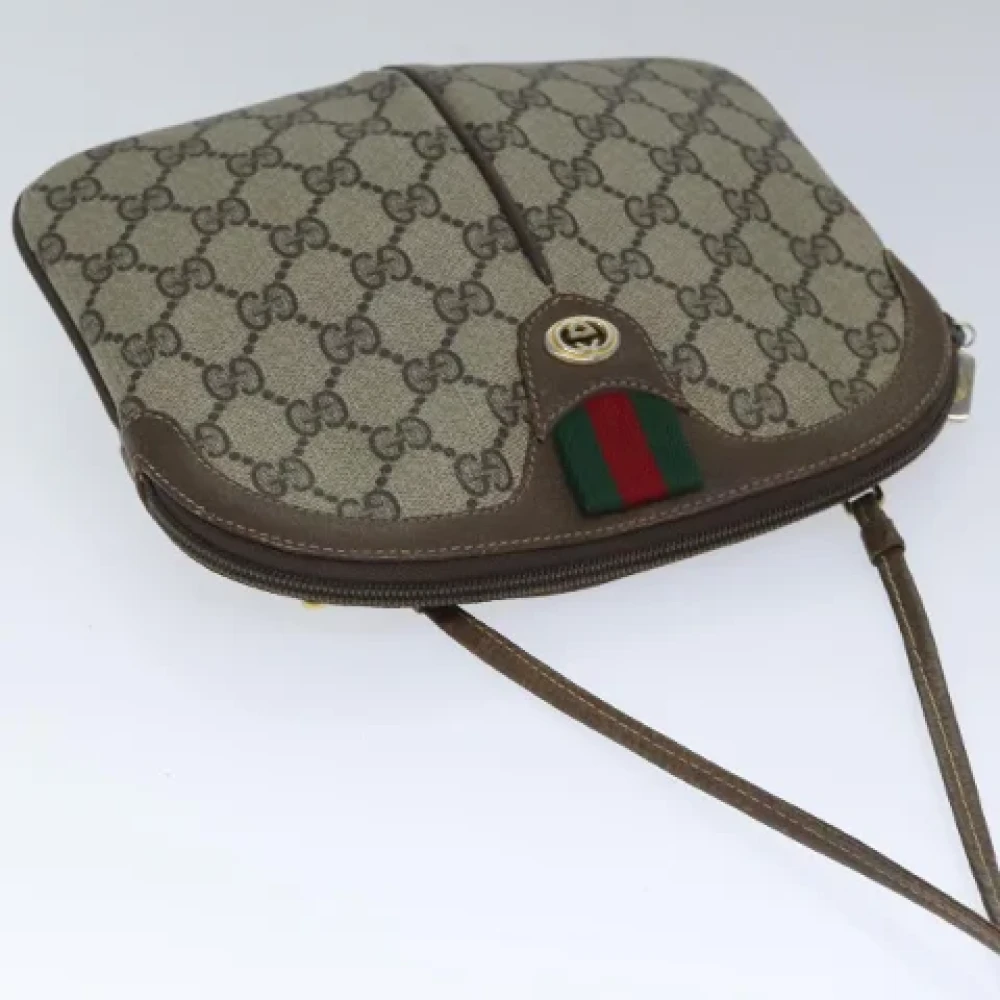 Gucci Vintage Pre-owned Leather shoulder-bags Beige Dames