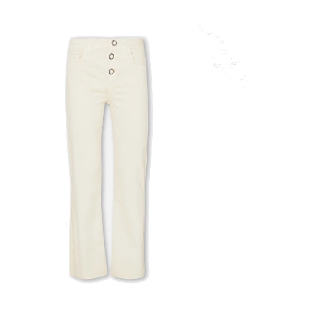 Liu Jo Cropped Jeans White Dames