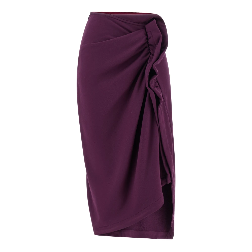 Dries Van Noten Women's Purple Hanam Midi Skirt
