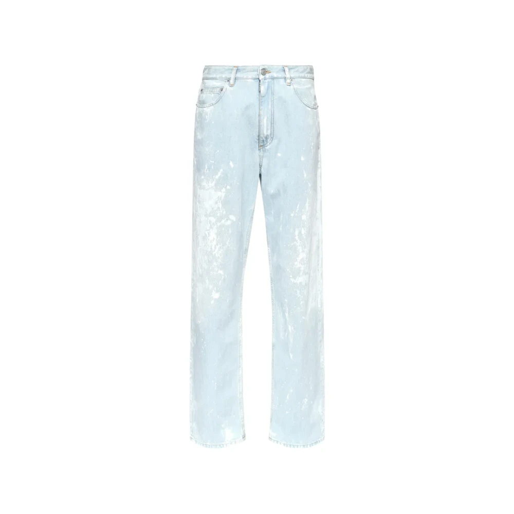 Mm6 Maison Margiela Men's Blue Pantalone 5 Tasche - Straight Fit Jeans - W32 - Jeans