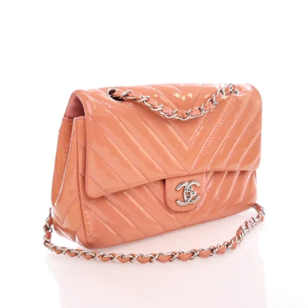 Chanel Vintage Pre-owned Leather chanel-bags Pink Dames