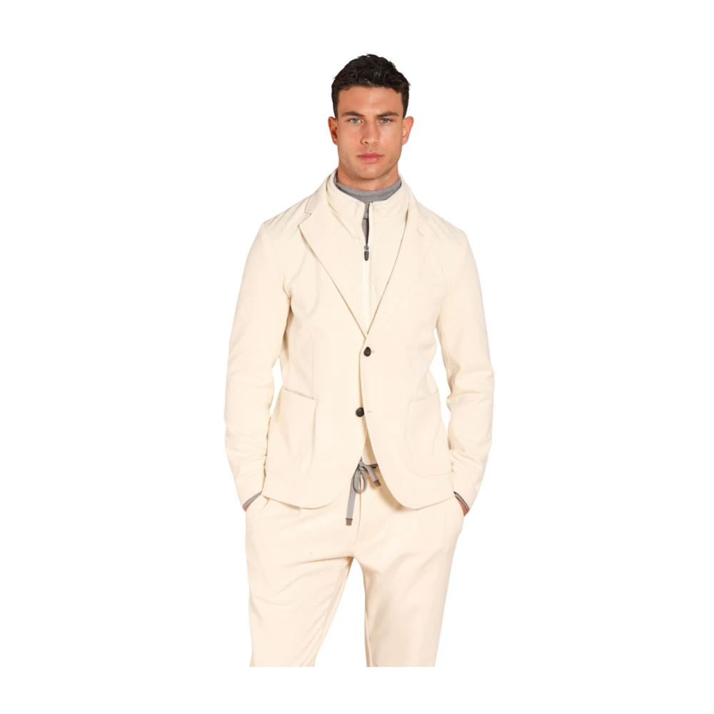 Mason's Winter Wolblend Blazer Regular Fit Beige Heren